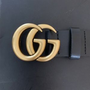 Black Double G Gucci Belt